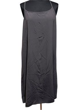 Eileen Fisher Women’s Charcoal Gray Midi Slip Dress